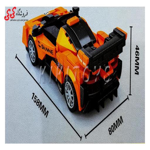 لگو ماشین مسابقه ای نارنجی برند اس وای SY5103