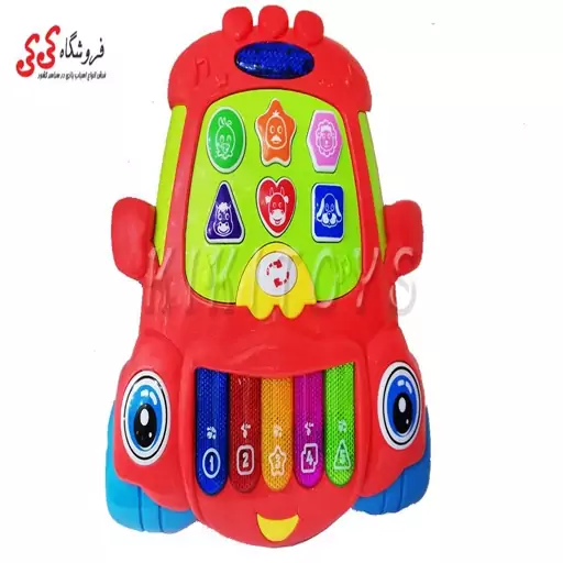 ارگ اسباب بازی  موزیکال کودک  طرح ماشین Piano Car 132