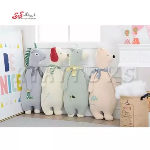 عروسک پولیشی بالشتی حیوانات pillow plush toy 913292