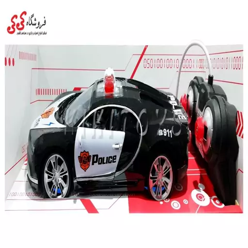 ماشین پلیس  کنترلی بوگاتی  اسباب بازی MOXIE RADIO CONTROL CAR POLICE 3700-83