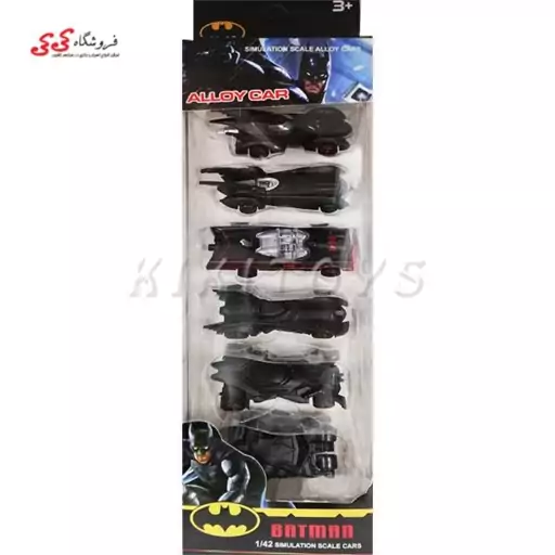 ماشین بتمن فلزی 6 عددی  اسباب بازی BATMAN CARS 0720C