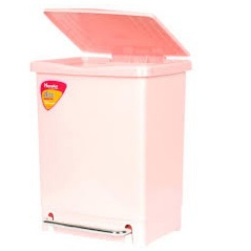 سطل زباله پدالی هوم کت مناسب برای آشپزخانه اداره ها رنگ صورتی تهیه شده ازموادنو