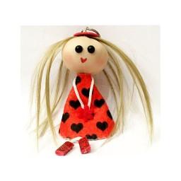 جاسوئیچی عروسک مو بلوند سایز کوچک