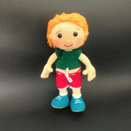 اسباب بازی عروسک بافتنی کاموایی پسرانه شیطون