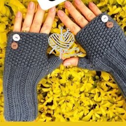 دستکش زنانه و دخترانه دستکش دستباف در رنگ های متنوع 