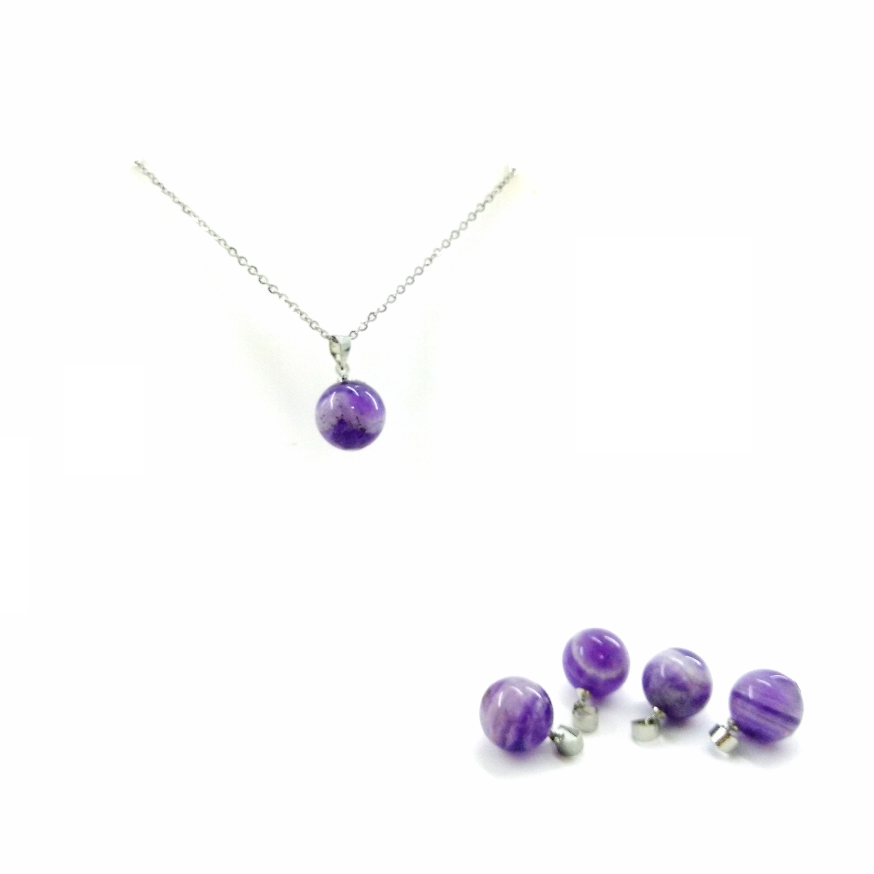 آویز آمیتسیت طبیعی کد A116