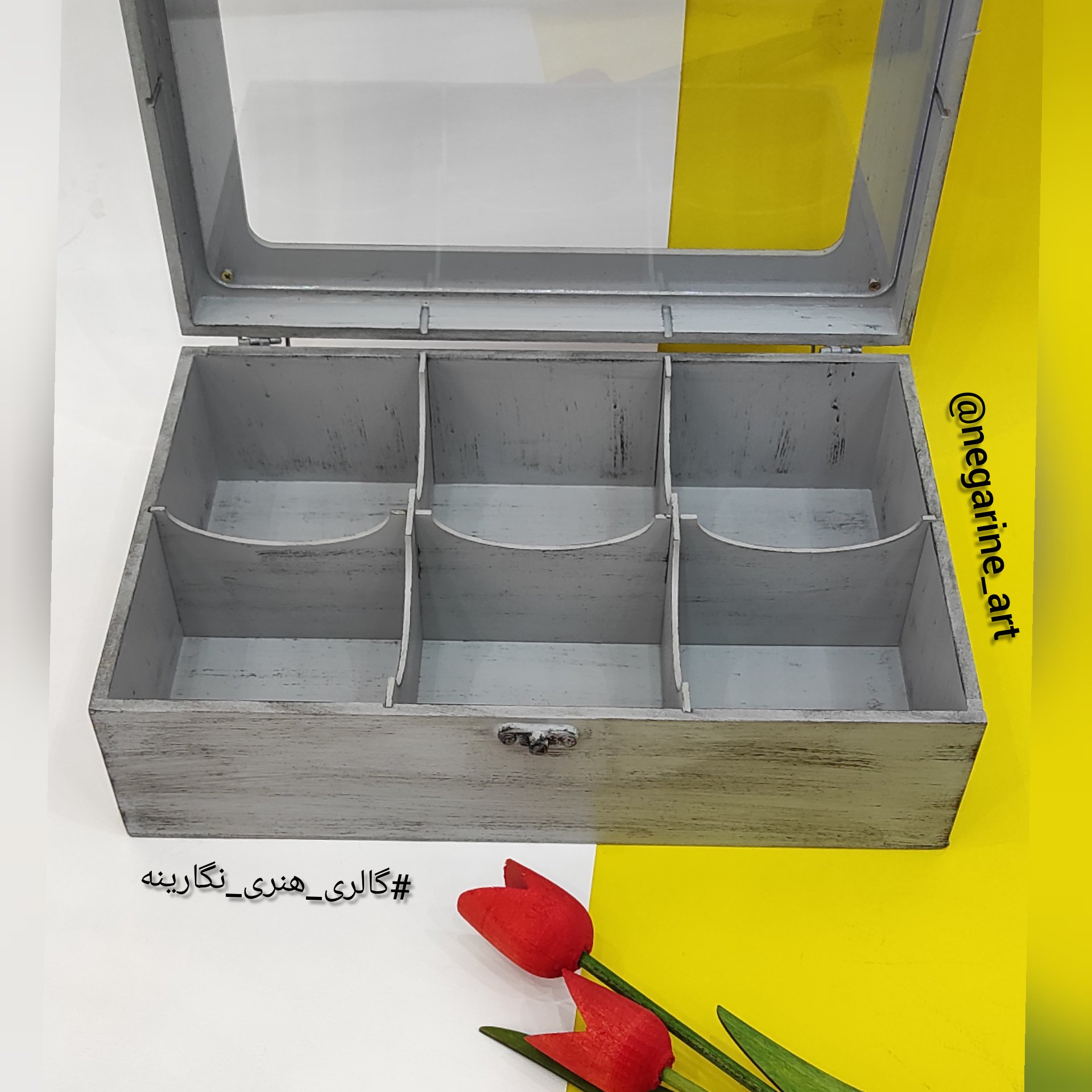 جعبه پذیرایی دستساز سایز 20در 30 (6خانه)