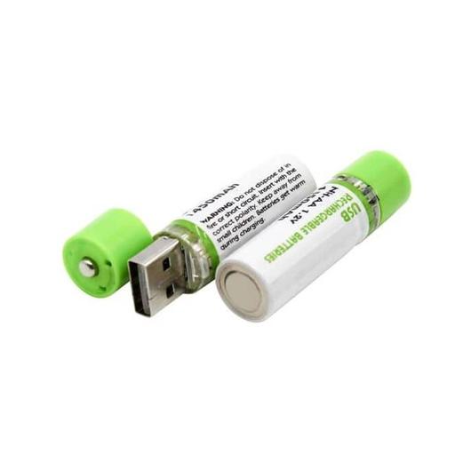 باتری شارژی قلمی سر USB (تکی)