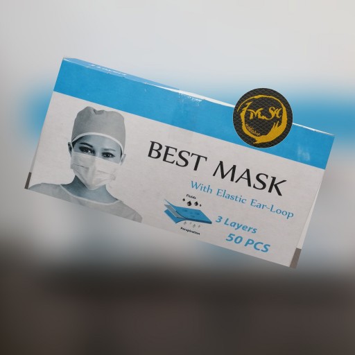 ماسک 3 لایه میانی ملت بلون فول پرس (50 عدد)