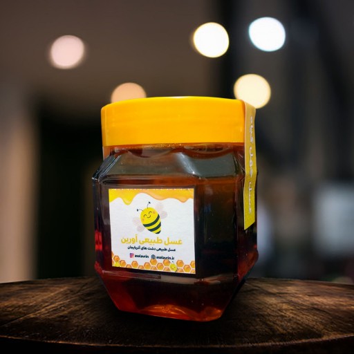 عسل چهل گیاه طبیعی 500 گرمی تولید شده از شهد گلهای دامنه اورین