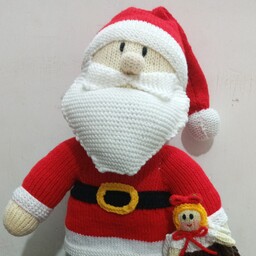 عروسک بافتنی دستساز بابانوئل 36 سانتی درجه یک ارکیده