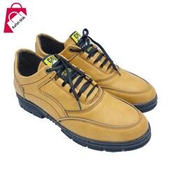 کفش چرم مردانه مدل کت رنگ لیموئی دوردوخت ( سایزهای 40 تا 44 )
