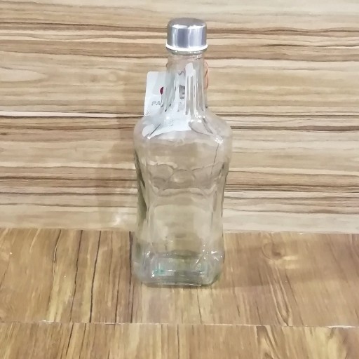 بطری آب شیشه ای مربعی بلند با کیفیت مناسب یک لیتری