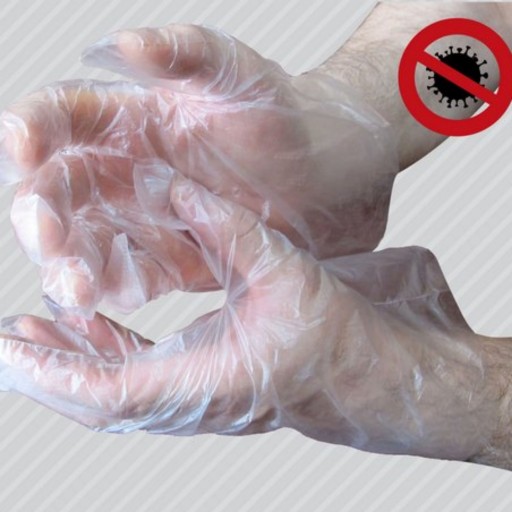 دستکش یکبار مصرف پلاستیکی در بسته صدتایی کیفیت درجه یک