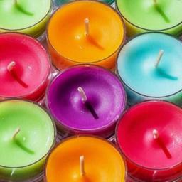 شمع ساده فانتزی رنگی ژله ای در طرحهای زیبا