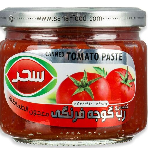 رب گوجه فرنگی سحر شیشه ای 340 گرمی