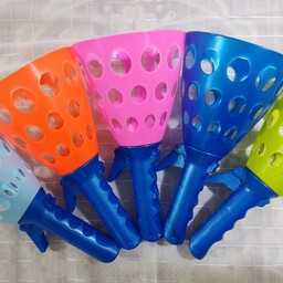 اسباب بازی پرتاب توپ توت آت  دونفره در  رنگهای متنوع بسته 50 تایی