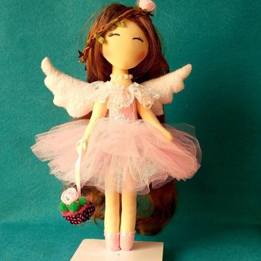 عروسک باربی صورتی بالدار (عروسک تیلدا،عروسک فرشته)