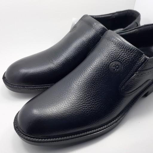 کفش مردانه چرم طبیعی سایز بزرگ برند رخشی 