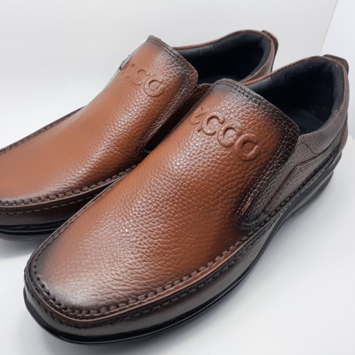 کفش مردانه چرم طبیعی برند رخشی کد 2005
