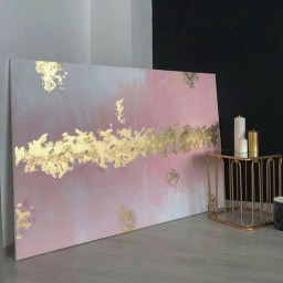 تابلو دکوراتیو مدرن ورق طلا از گالری هنر خلاق مینیمال 