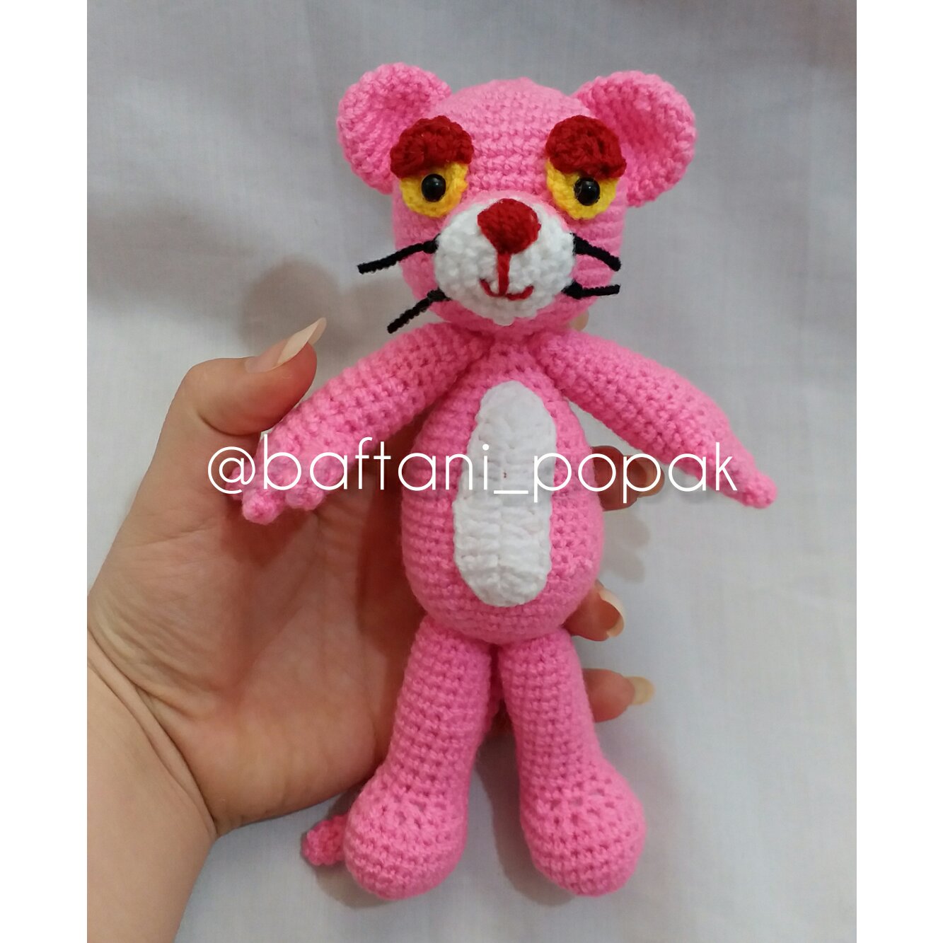 پلنگ صورتی بافتنی پونه..بچه هاکه عاشقشن 