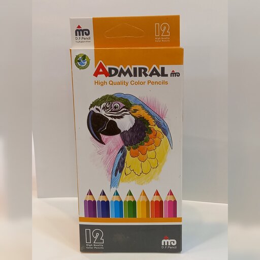   مداد رنگی    12    رنگ    آدمیرال   مدل     MDF 
