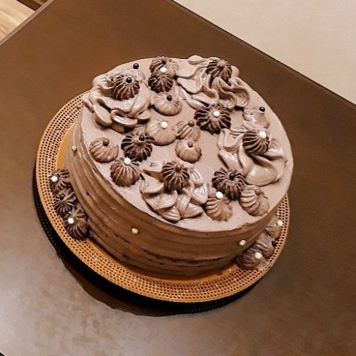 کیک خامه ای شکلاتی 2