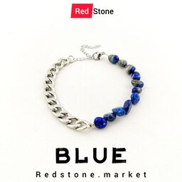 دستبند سنگ لاجورد (blue) 