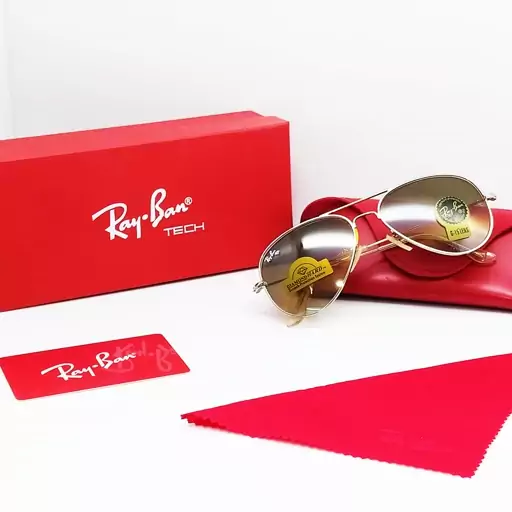 عینک آفتابی RAYBAN جنسیت فریم تمام قاب فلزی استیل رنگ نقره ای جنسیت عدسی شیشه هایلایت سایه روشن uy 400  کاملاً استاندارد