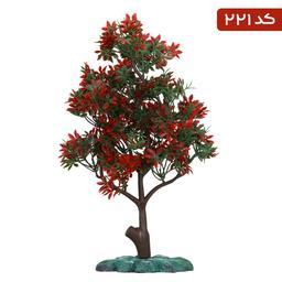 گیاه مصنوعی آکوا مارس درختچه 40 سانتی با پایه پلی استر رنگ شده