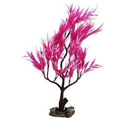 گیاه مصنوعی آکوامارس درختچه 40 سانتی با پایه پلی استر رنگ شده صورتی