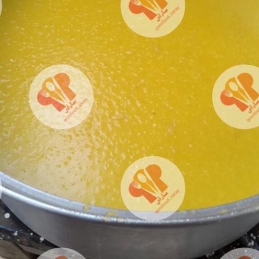 شله زرد زعفرانی برنج ایرانی معطر گلاب زعفران خلال بادام پوددارچین