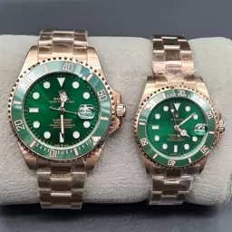 ساعت مچی ست مردانه و زنانه رولکس استیل رنگبندی رزگلد Rolex