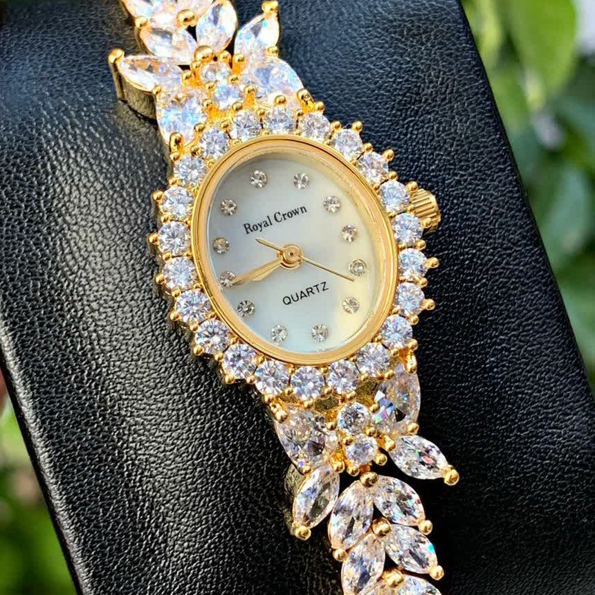 ساعت مچی زنانه و دخترانه رویال کرون بند استیل ROYAL CROWN