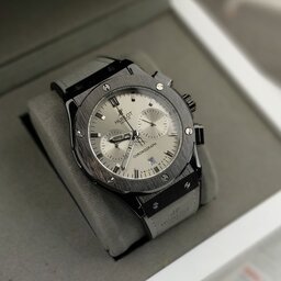 ساعت مردانه هابلوت بند رابر یدنه استیل HUBLOT 