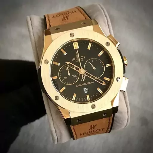 ساعتمچی مردانه هابلوت 3 موتور فعال بند رابر hublot