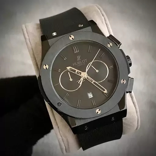 ساعتمچی مردانه هابلوت 3 موتور فعال بند رابر hublot