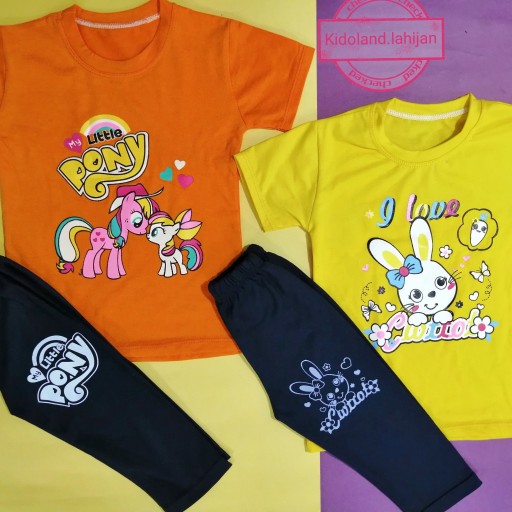 تیشرت و شلوارک دخترونه بچگانه در دو طرح و رنگ
مناسب 7ماه تا 6سال سایزهای 35 40 45
رنگ زرد و نارنجی
جنس اسپان لاکرا دار