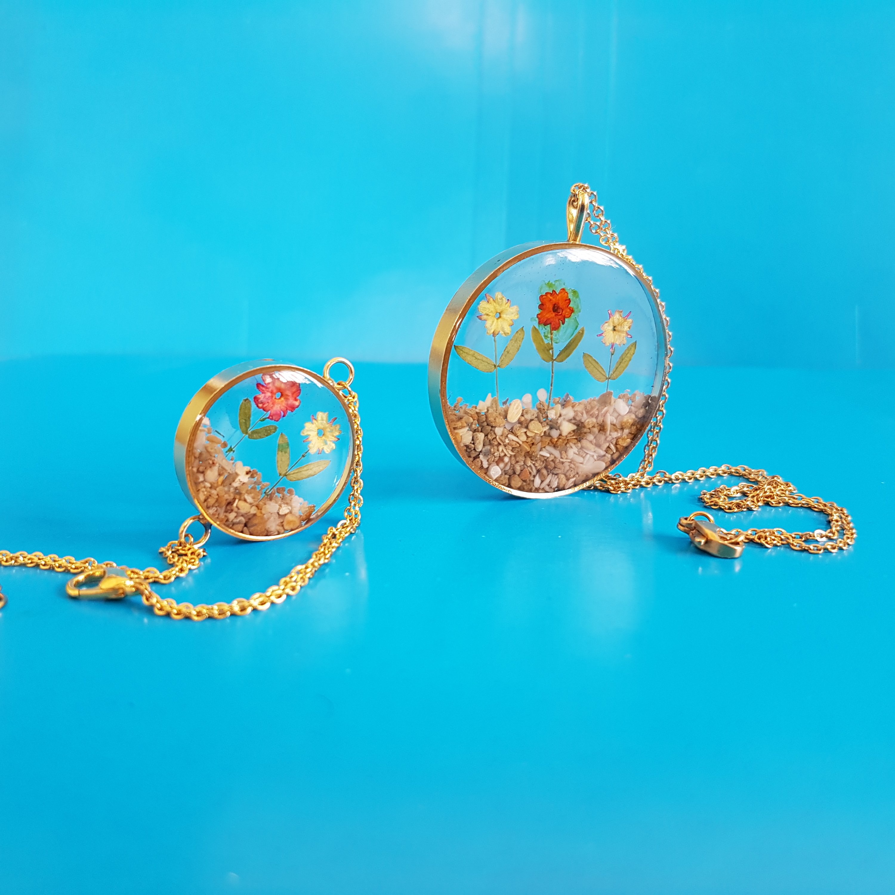 نیم ست رزینی طرح باغچه