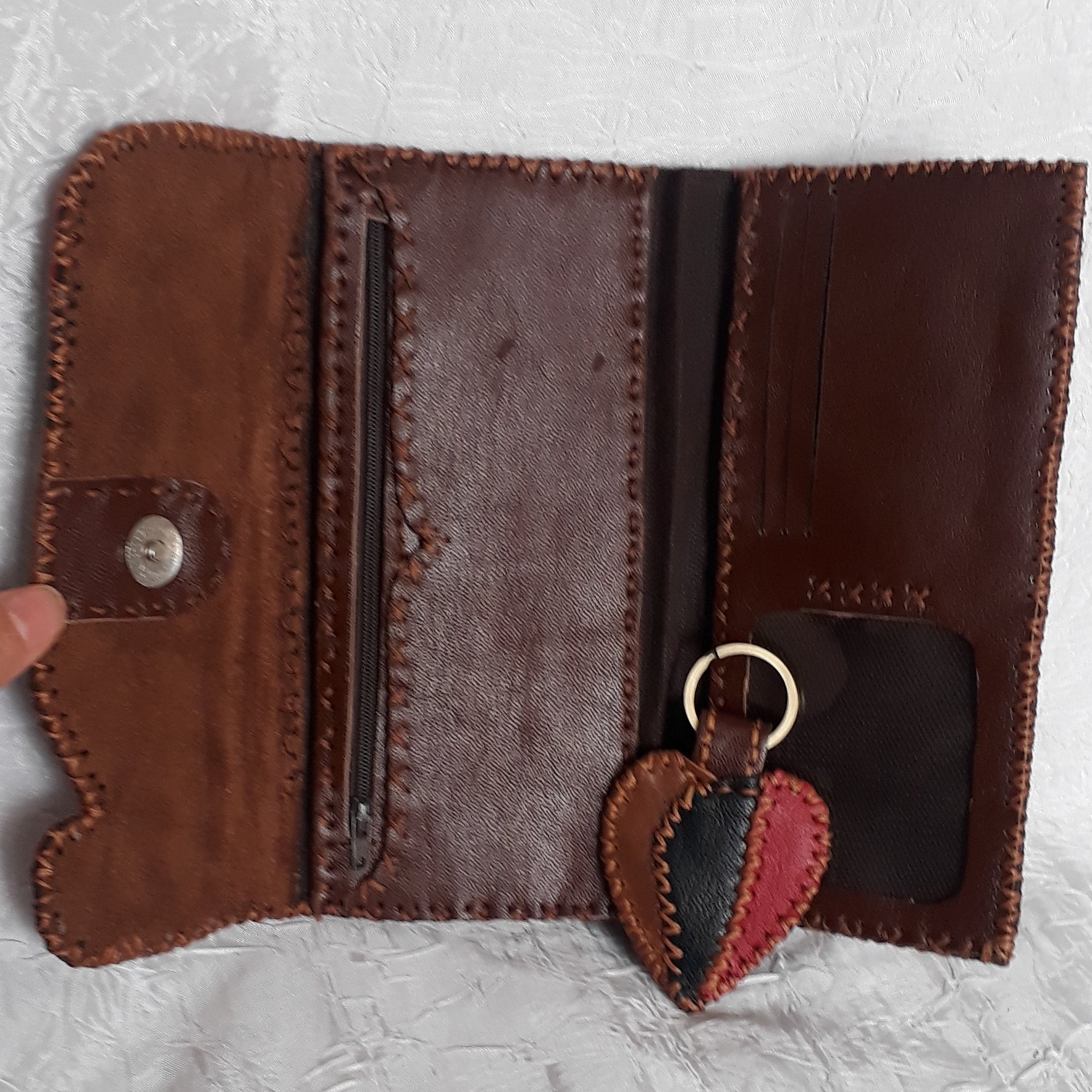 ست کیف چرم طبیعی (بزی) چهل تکه ،کاملا دست دوز