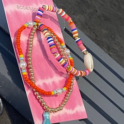 پک سه تایی دستبند رنگین کمان وارداتی بسیار خاص و زیبا در دست بینظیر برای کادو