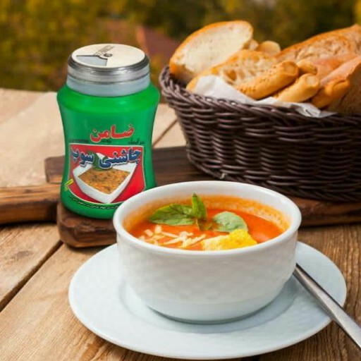 چاشنی سوپ قوطی باطراحی استفاده آسان 100گرمی ضامن