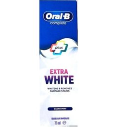 خمیر دندان سفید کننده اورال بی پلاس Oral-B Plus Extra White حجم  75 میلی لیتر

