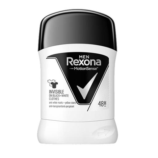 مام رول صابونی مردانه سیاه و سفید رکسونا Rexona Invisible Black white حجم 40 میل