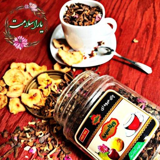 چای میوه ای طبیعی خوشمزه برای سلامتی بدن و یک دمنوش طبیعی