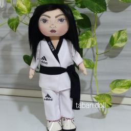 عروسک روسی طراحی چهره  کاتاکار( کاراته) ورزشکار