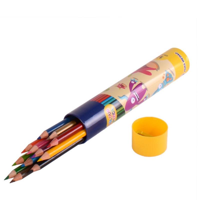 مداد 12 رنگ استوانه ای پارس