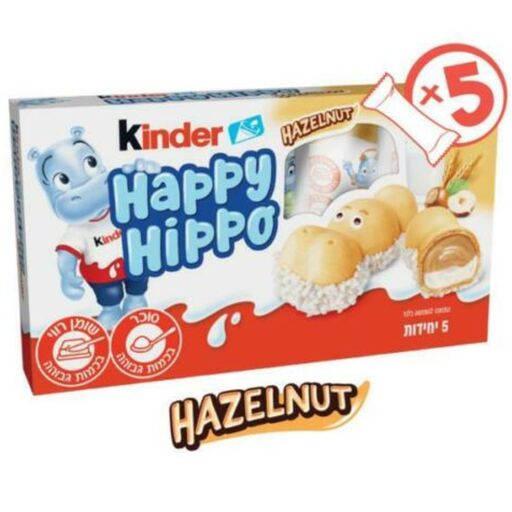 بیسکوئیت با مغز کرم فندقی هپی هیپو 5 عدد کیندر  kinder