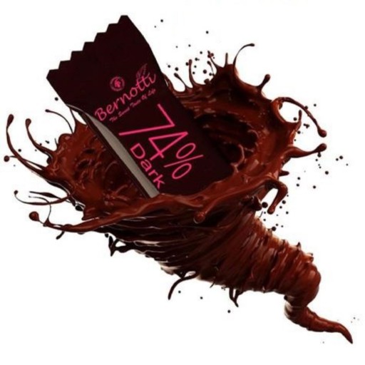 شکلات برنوتی 74 درصد نسبتا تلخ با طعم واقعی کاکائو بسته 100 گرمی